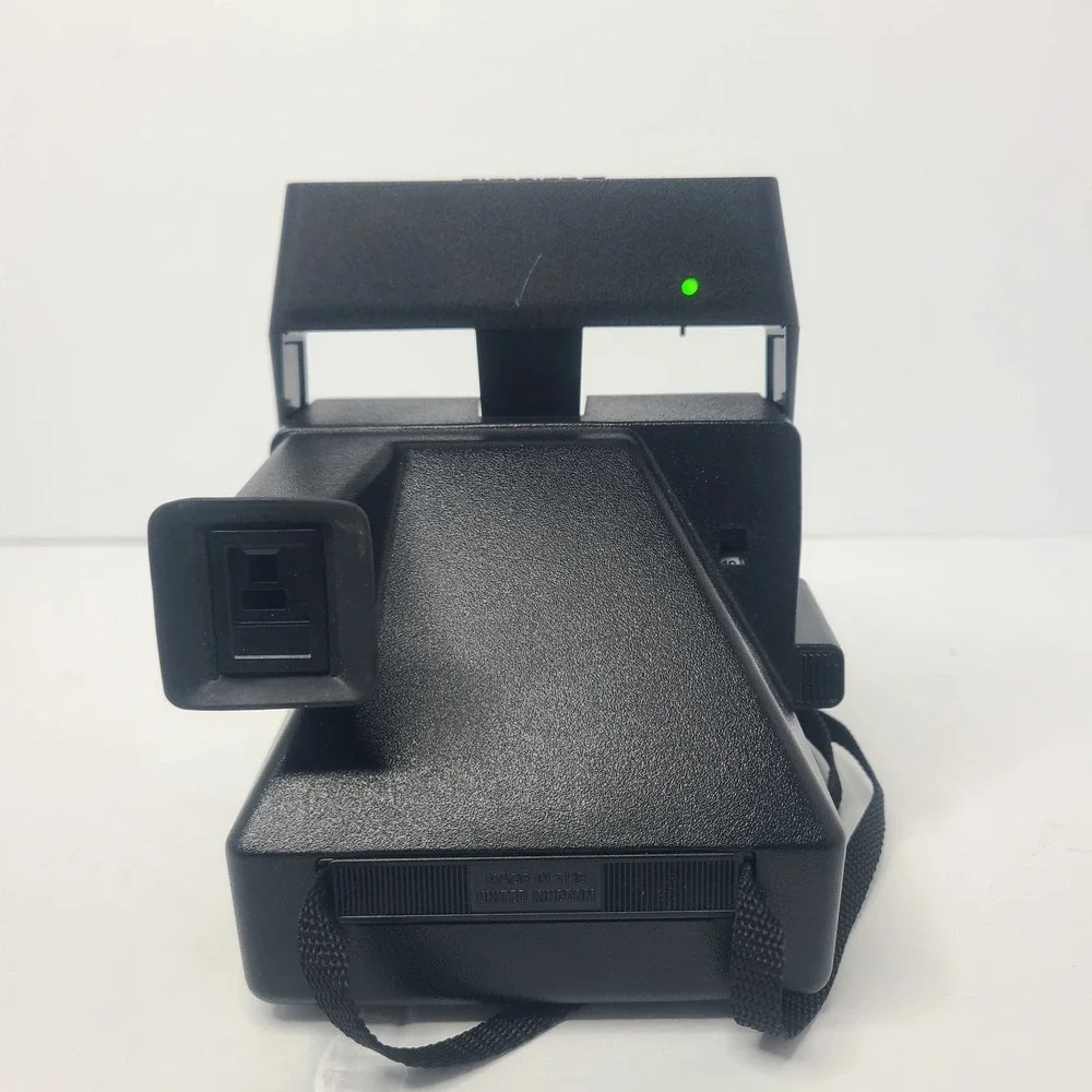 Vintage Polaroid 600 OneStep Flash Instant Camera Red Stripe Tested